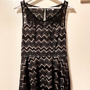 Candies black lace cocktail dress